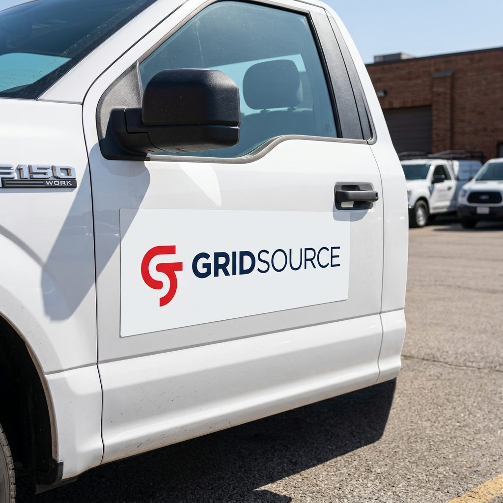 GridSource Truck Magnet — Large